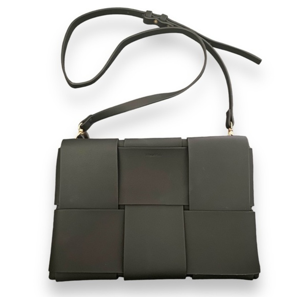 Remi/Reid PAYA WOVEN CLUTCH BLACK Handbag
